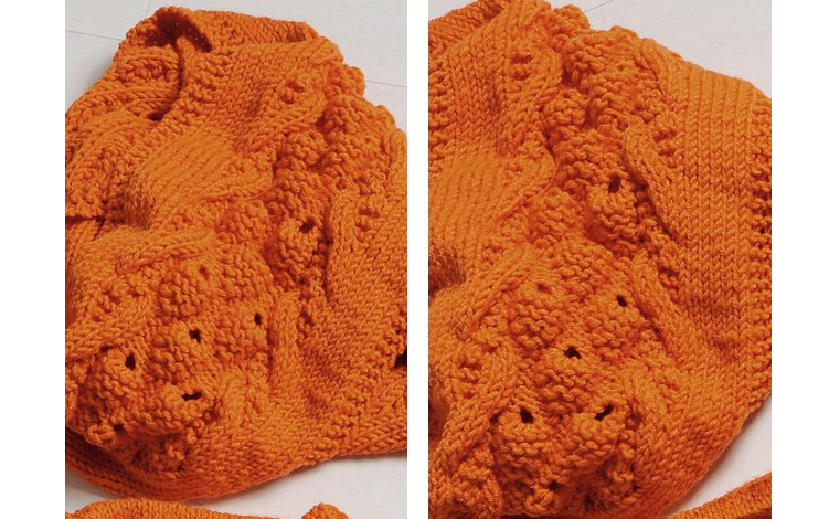Schéma k pletení jednoduchých ženských snap s pletacími jehlami pro začátečníky