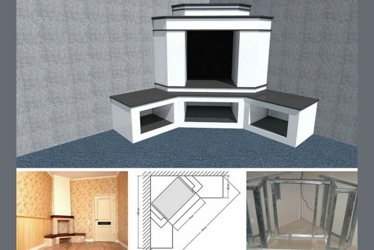 DIY hörn spis från kartong