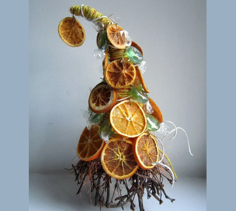 Примеры декора из цитрусовых