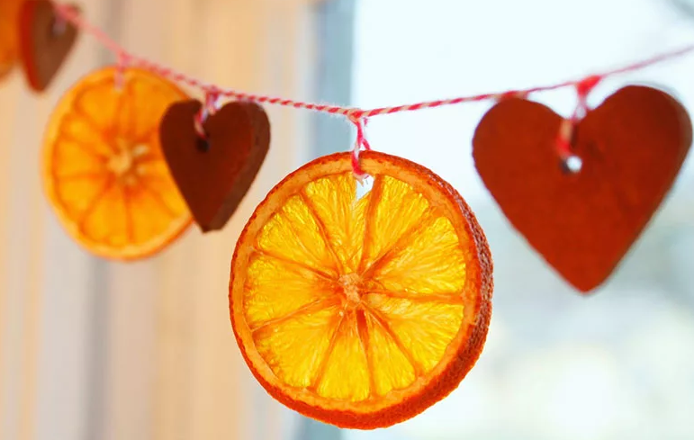 Засушенные апельсины, мандарины и лимоны целиком для декора для новогодних идей