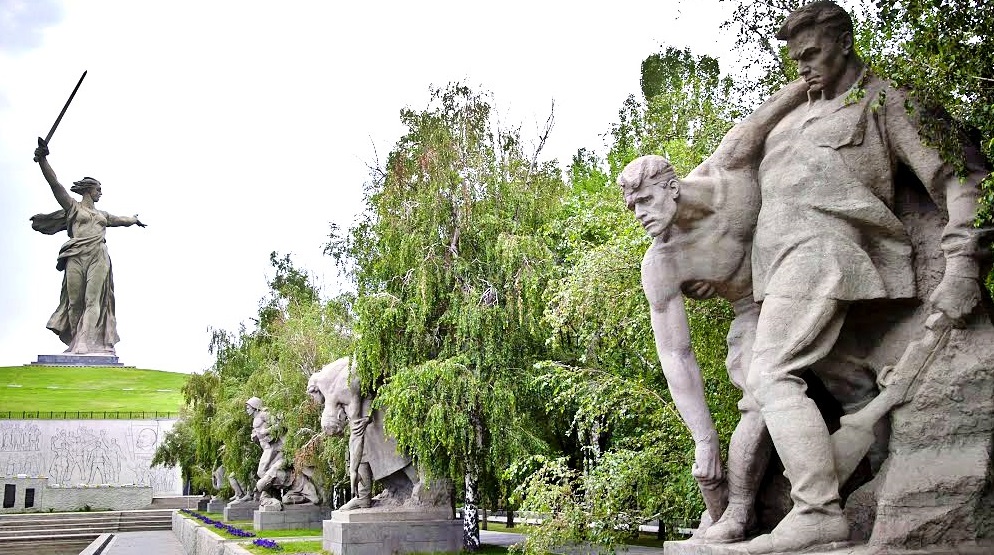 Monument-anti-dedikerad till befriare i Volgograd