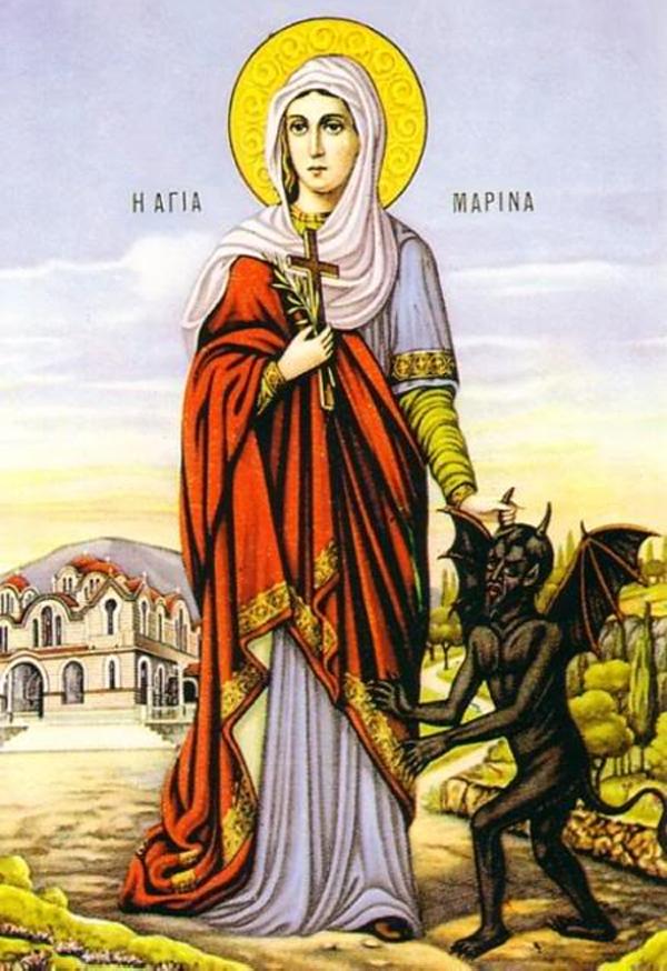 Marina Antioch, som gav namnet till de heliga