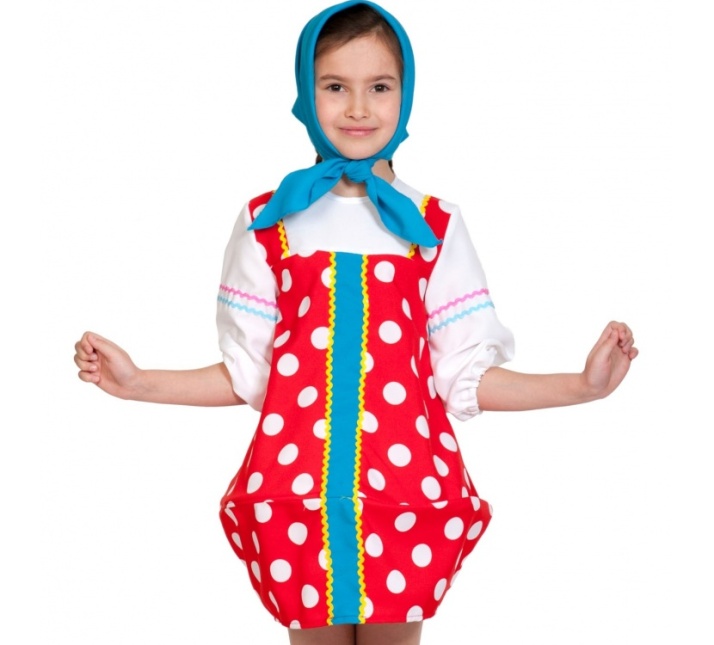 Folk Sundress Matryoshka pro dívky s vlastními rukama