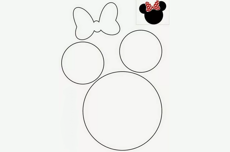 Šablona Mickey Mouse