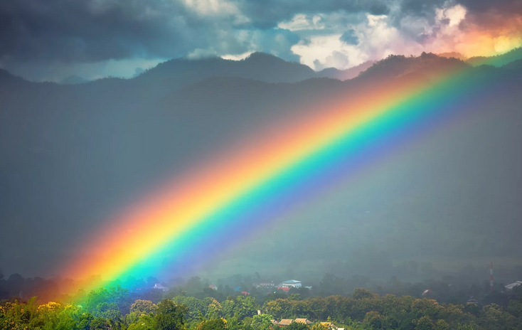 Lihat pelangi yang lembut