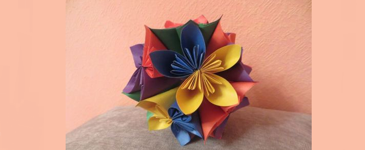Volymetrisk boll av origami