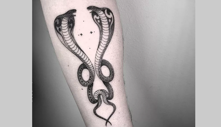 Två tatueringar två ormar