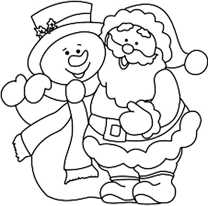 Sněhulák na okně z papíru se Santa Clausem - šablony, nápady