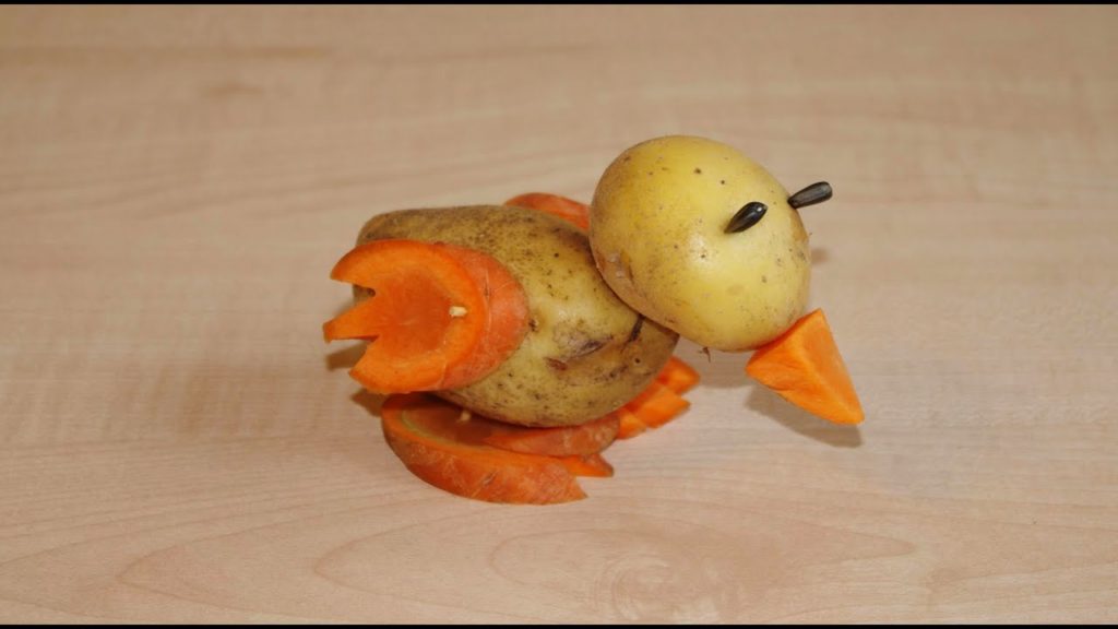 Řemeslná kachna z brambor