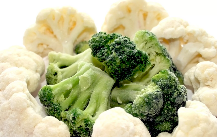 Fryst broccoli och blomkål