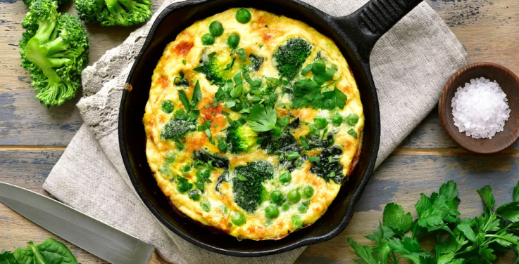 Recept brokolice: kuřecí omeleta