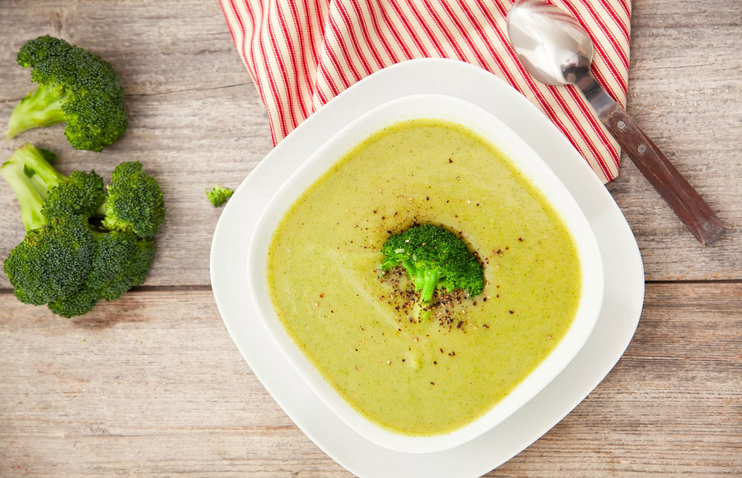 Broccol zelí: lahodná polévka